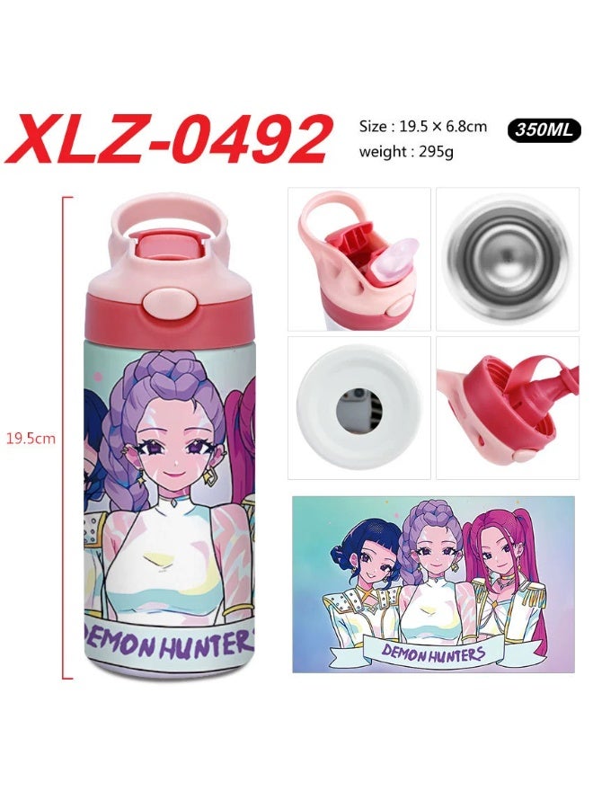 K-Pop Demon-Hunting Girl Group Student High Beauty Level Creative Stainless Steel Four-Color Thermal Cup Water Bottle